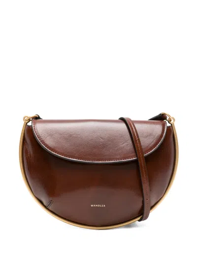 Wandler Mini Kate Shoulder Bag In Burgundy