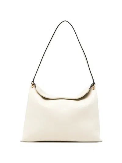 Wandler Mini Leather Top Handle Bag With Detachable Crossbody Strap In Neutral