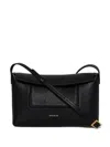 Wandler Mini Penelope Flap Cross Body Bag In Black