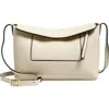 Wandler Mini Penelope Slouch Leather Shoulder Bag In Neutral