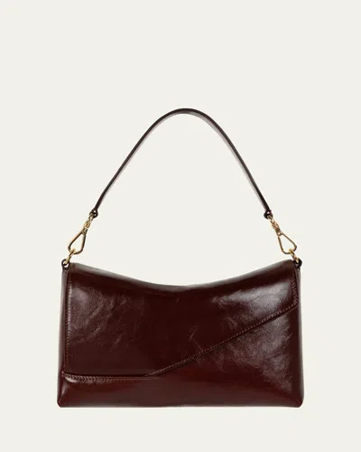 Wandler Oscar Flap Leather Shoulder Bag In Syrup