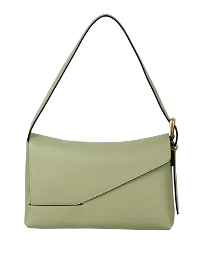 Wandler Oscar Leather Shoulder Bag In Green