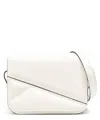 Wandler Medium Oscar Trunk Bag In White Calf Leather In White