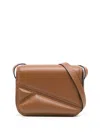 Wandler Oscar Trunk Leather Crossbody Bag In Brown