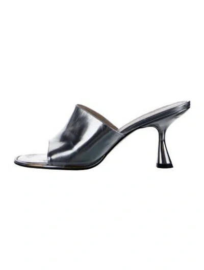 Pre-owned Wandler Patent Leather Slides