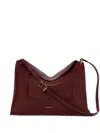 Wandler Penelope Flap-detail Leather Shoulder Bag In Red