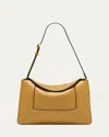 Wandler Penelope Fold-over Flap Leather Shoulder Bag In Moth
