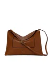 Wandler Penelope Leather Flap Shoulder Bag In Brown