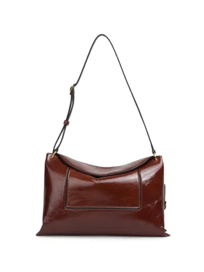 Wandler Penelope Leather Shoulder Bag In Brown