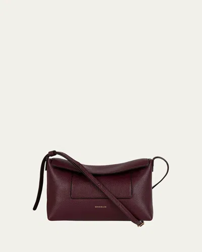 Wandler Penelope Mini Slouch Leather Crossbody Bag In Acai Crust