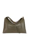 Wandler Uma Leather Shoulder Bag In Green