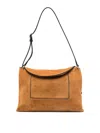 Wandler Shoulder Bags With Suede Finish And Adjustable Strap In Brown
