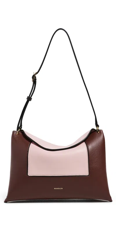 Wandler Penelope Slouch Bag Pink Mix In Brown