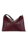 Wandler Penelope Flap-detail Leather Shoulder Bag In Red