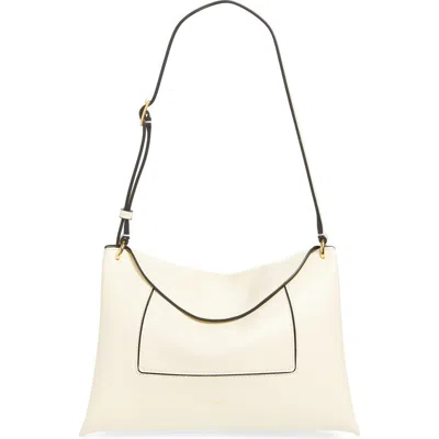 Wandler Penelope Slouch Leather Crossbody Bag In White