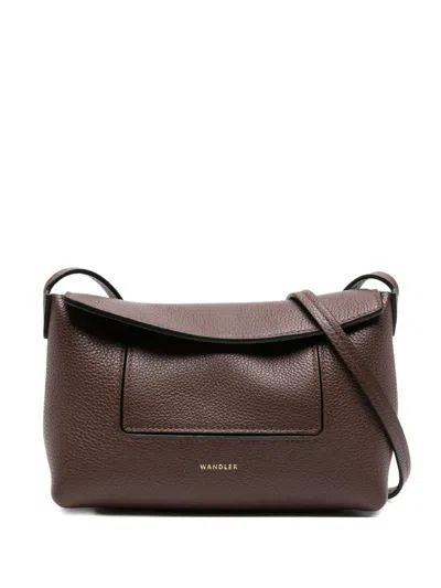 Wandler Penelope Slouch Leather Mini Bag In Brown