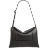 Wandler Penelope Slouch Leather Shoulder Bag In Black