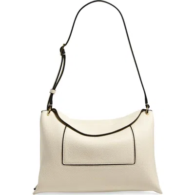 Wandler Penelope Slouch Leather Shoulder Bag In Neutral