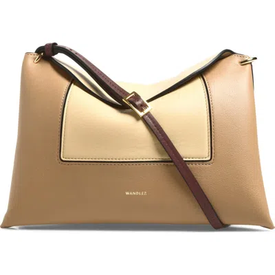 Wandler Penelope Slouch Leather Shoulder Bag In Neutral