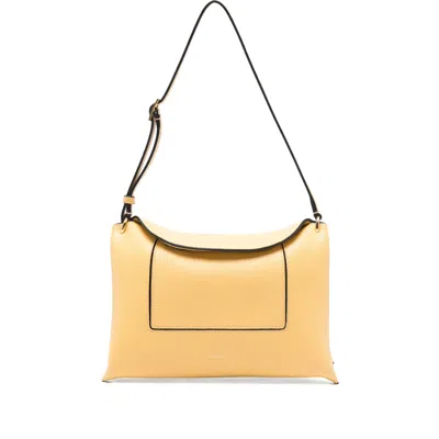 Wandler Penelope Slouch Logo-detail Shoulder Bag In Neutral