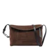 Wandler Penelope Suede Flap Shoulder Bag In Brown
