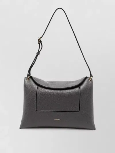 Wandler Penelope Slouch Shoulder And Crossbody Bag In Gray