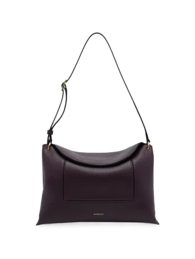 Wandler Penelope Slouch Shoulder Bag In Burgundy