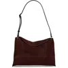 Wandler Penelope Slouch Suede Shoulder Bag In Brown