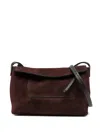 Wandler Mini Slouch Penelope Suede Crossbody Bag In Brown
