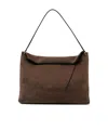 Wandler Penelope Suede Shoulder Bag In Brown