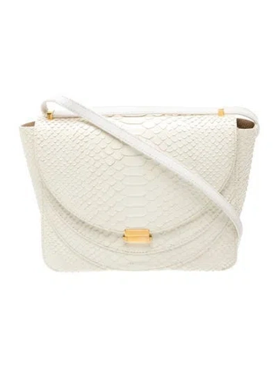 Pre-owned Wandler Python Shoulder Bag In Neutral