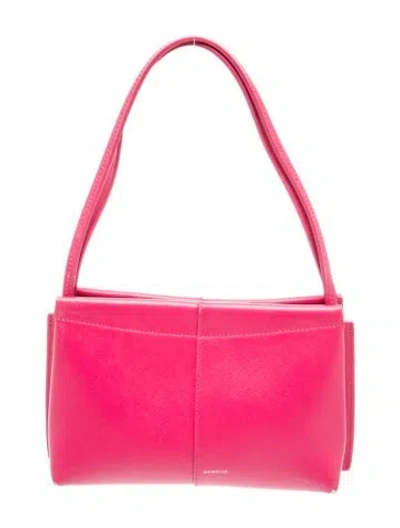 Pre-owned Wandler Saffiano Leather Shoulder Bag In Pink