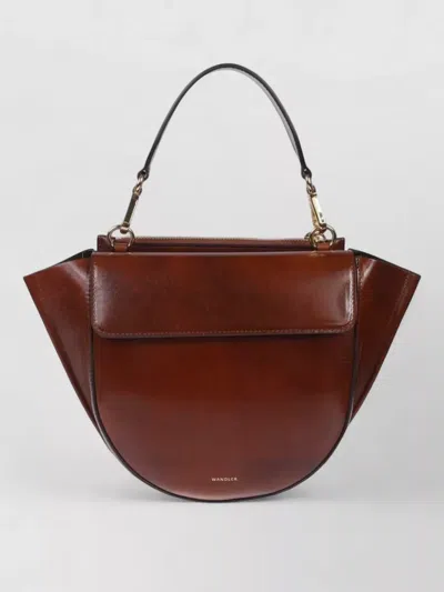 Wandler Shoulder Bag Gold Tone Hardware Top Handle In Burgundy