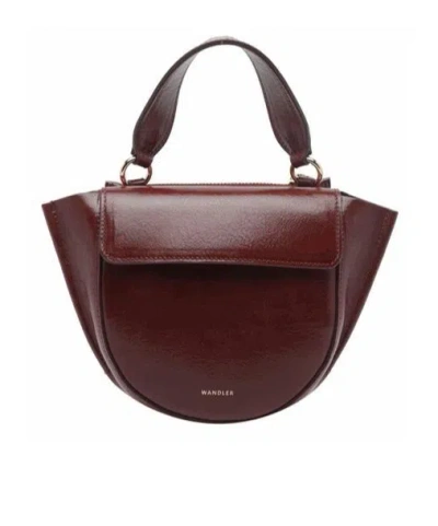 Wandler Single-handle Shoulder Bag In Burgundy