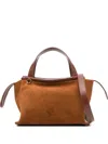 Wandler Small Debossed-logo Tote Bag In Brown