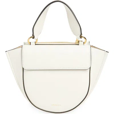 Wandler Small Hortensia Leather Handbag In White