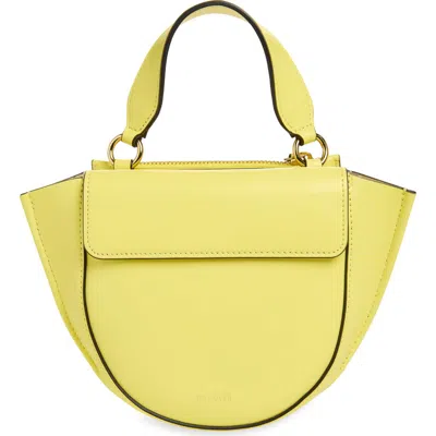 Wandler Small Hortensia Leather Handbag In Yellow