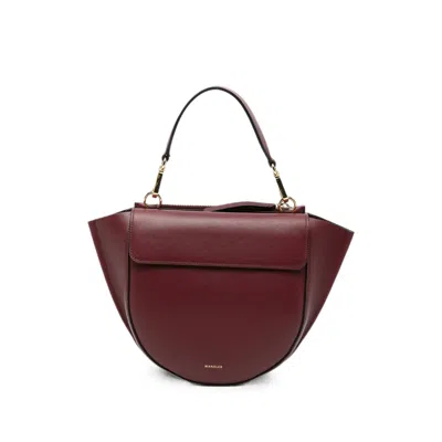 Wandler Small Hortensia Leather Tote Bag In Brown