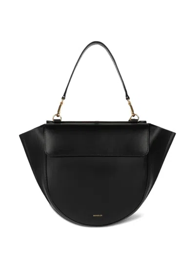 Wandler Small Leather Tote Bag In Black