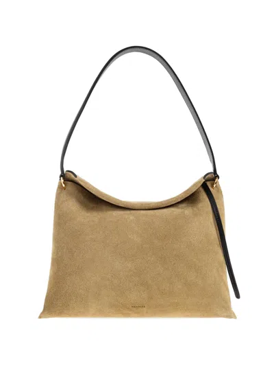 Wandler Small Penelope Suede Tote Bag In Neutral