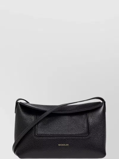 Wandler Strap Texture Cross-body Bag In Black
