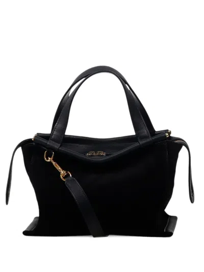 Wandler Suede Tote Bag In Black