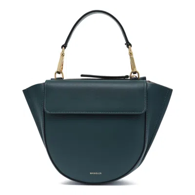 Wandler Teal Calf Leather Bag In Pattern