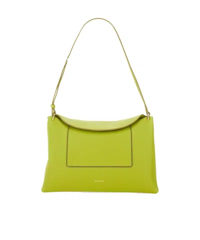 Wandler Top Handle Shoulder Bag In Green