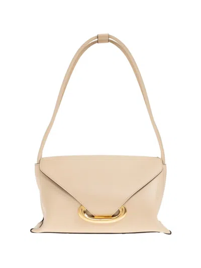 Wandler Veneto Gold-tone Oval Leather Tote Bag In Nude