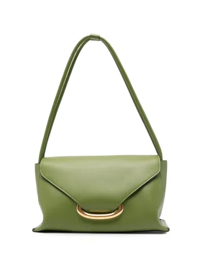 Wandler Veneto Leather Shoulder Bag In Green