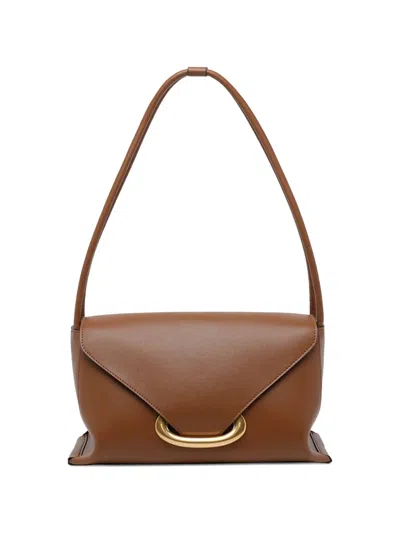 Wandler Veneto Magnetic Shoulder Bag In Brown