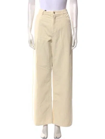 Pre-owned Wandler Wide Leg Pants In Neutral