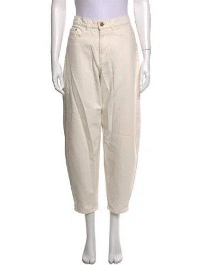 Pre-owned Wandler Wide Leg Pants In White