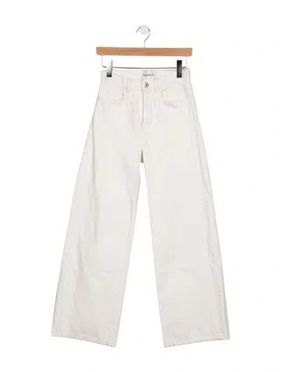 Pre-owned Wandler Wide Leg Pants In White